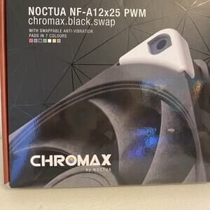 Noctua NF-A12x25 4-pin PWM Chromax.Black.Swap Premium Quiet Fan (120mm, Black)